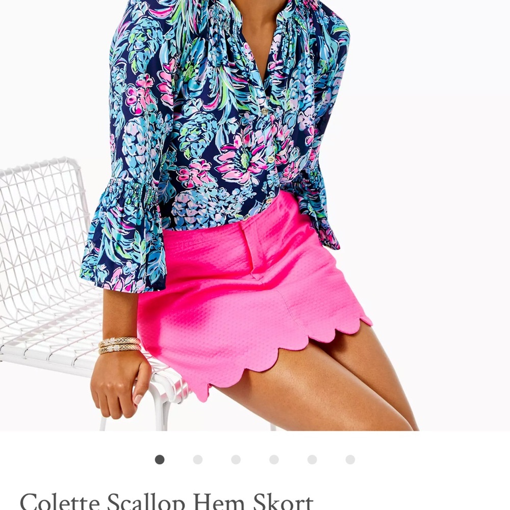 Lilly Pulitzer Colette Scallop Hem Skort